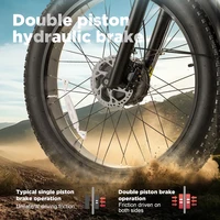 BURCHDA nouveau RX80 2000W 55 KM/H puissant double moteurs vélo électrique 48V20AH batterie au Lithium 26 pouces 4.0 Fatbike vélo électrique 6
