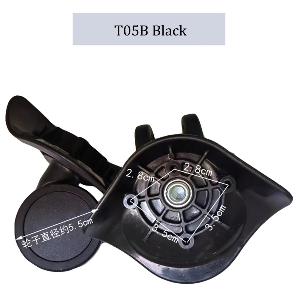 For SJTOBOL T05B Nylon Luggage Wheel Trolley Case Wheel Pulley Sliding Casters Universal Wheel Repair Slient Wear-resistant