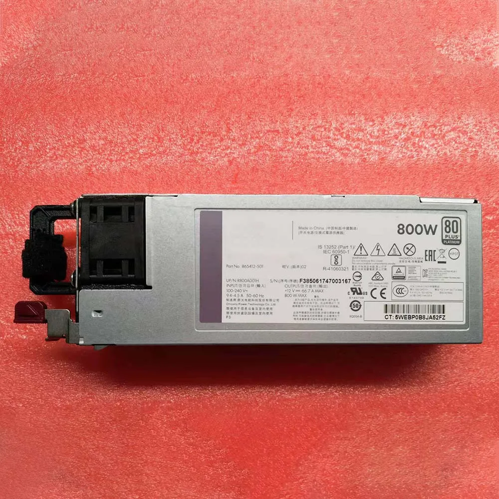 Per Hp G10 Di Commutazione Server Psu Alimentazione 865414-B21 865414-B21 Hstns-Pc41 865409-001 866730-001 865412-101 800W