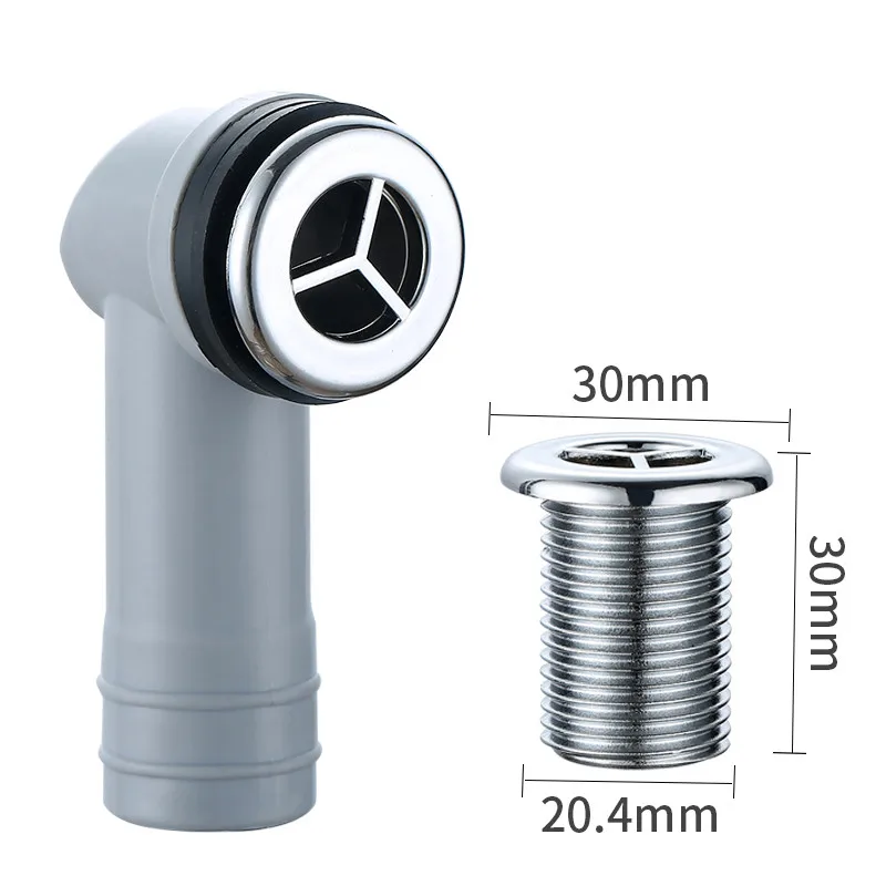 Überlauf-Set Für Waschbecken - 29mm Rundanschluss, Inkl. Ablaufrohr