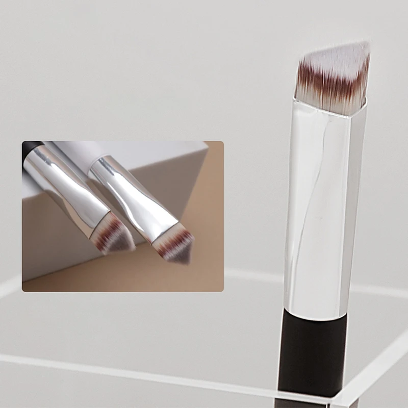 Abgewinkelte Text marker Bürste Gesicht Kontur Foundation Concealer Pinsel Dreieck Form synthetische Haar Foundation Text marker Pinsel – Detail 17