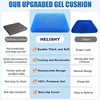 Breathable Summer Gel Seat Cushion Honeycomb Design Pressure Relief Back Tailbone Pain Suitable Home Office Wheelchair And Cars 4