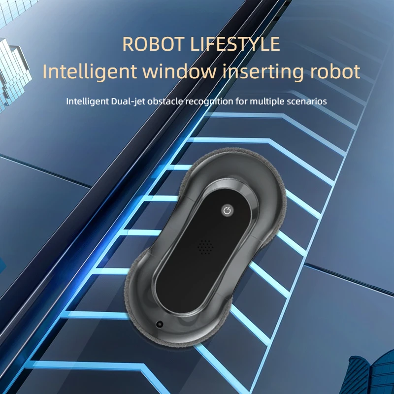Automatic Window Washer Robot Glass Cleaner Four Spray Water Way Floor Wall Cleaning Appliance Remote Control 3