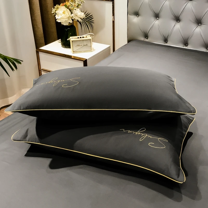 400TC Egyptian Cotton Bedding Set Luxury Full Queen King Size Duvet Cover Bed Sheet Set Pillowcase Bed Linen Nordic Simple Style 6