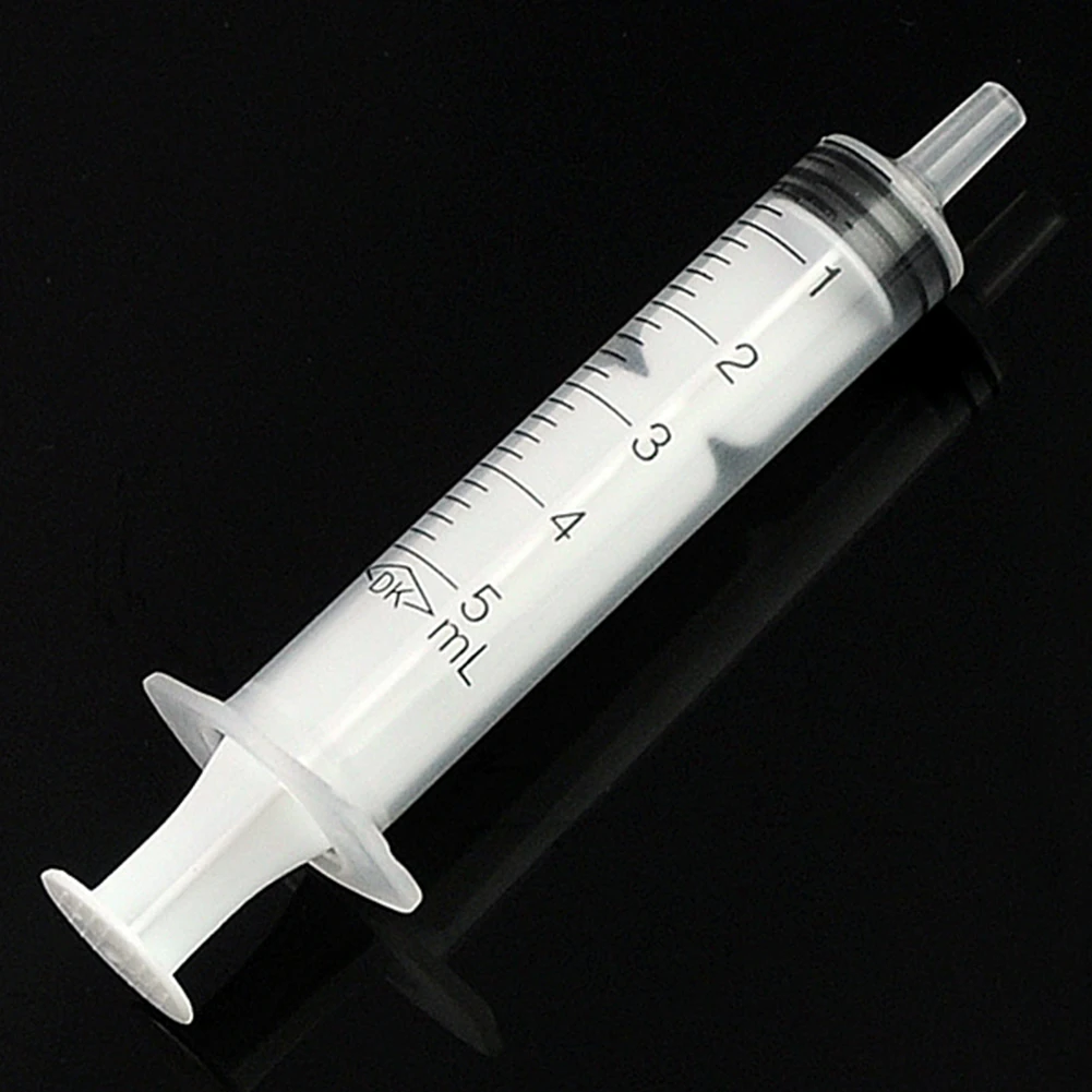 5ML With OPP Nutrient Mini Syringe Measuring Tool Pet Feeding Disposable Injector Plastic Syringe Without Needle 5ML 100Pcs/Set 2