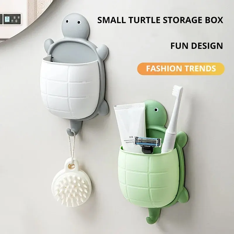 Turtle Design Storage Rack Toothbrush Holder Bathroom