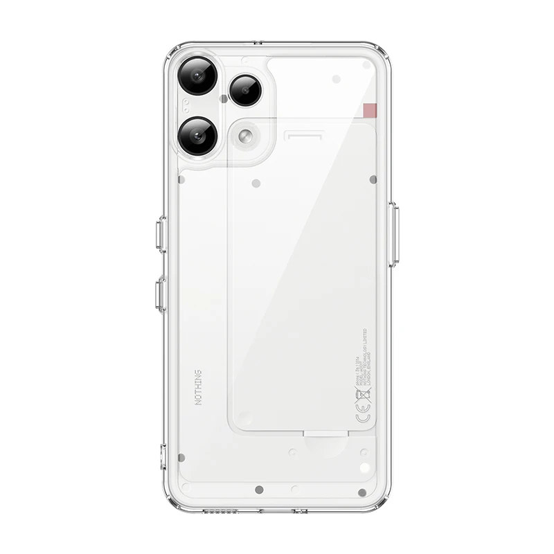 Transparent Hard PC Case with Candy Color Frame and TPU Shockproof Bumper