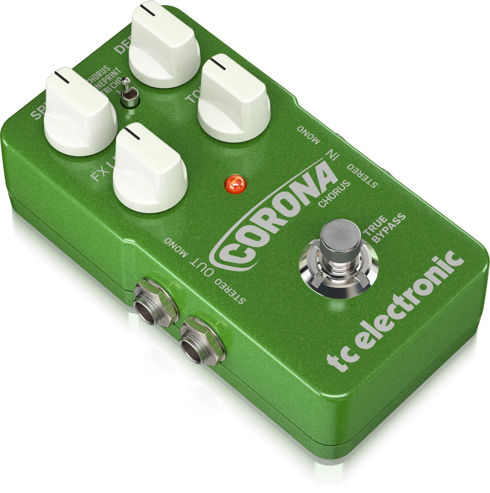 TC Electronic CORONA CHORUS 고품질 톤프린트 지원 코러스 페달(내장 코러스 2개, 톤 조정 컨트롤 포함)