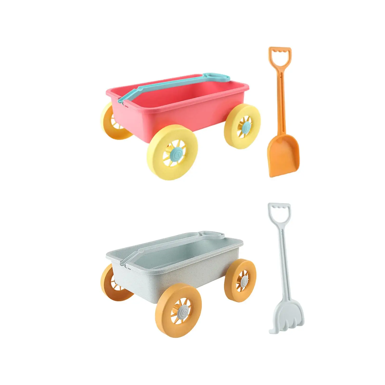 Pretend Play Wagon Toy Summer Sand Toy Trolley for Indoor Summer Seaside