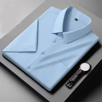 Men Waterproof Shirts 52 54 Short Sleeve Plus Size Big Shirt 10XL 9XL 12XL 50 Summer Formal White anti oil Shirt 160KG 1