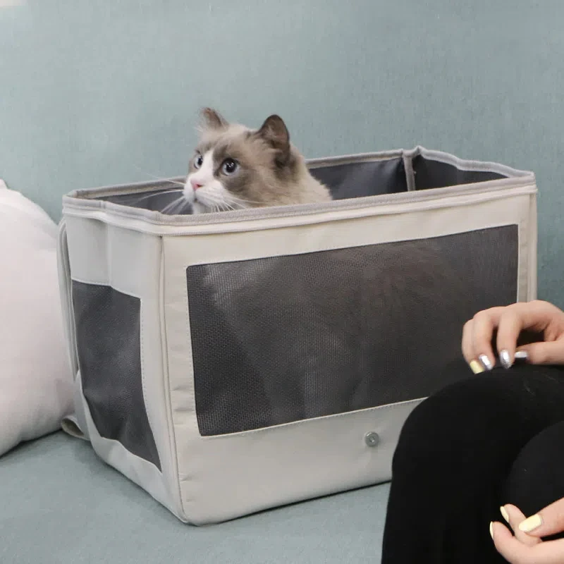 Cat Bag Portable Portable Large Capacity Pet Backpack Cat Bath Bag Dog Cage Cabin for Outings High-capacity