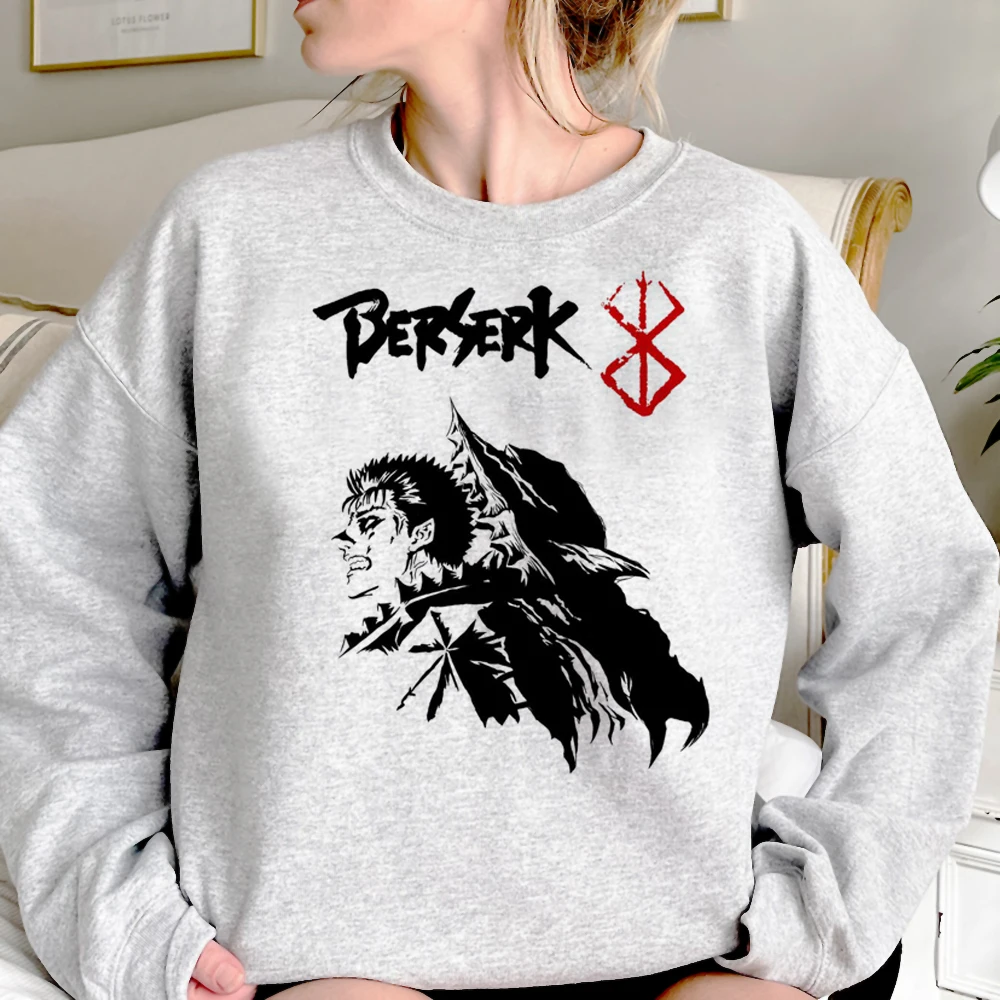 

Berserk Swordsman Gatsu hoodies women 90s Kawaii sweater women Winter tracksuit