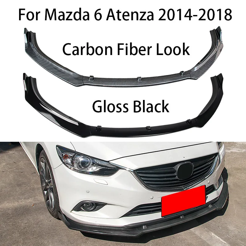 3pcs/Set Car Front Bumper For Mazda 6 Atenza 2014 2015 2016 2017 2018