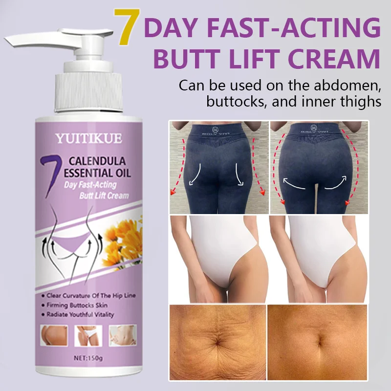 YUITIKUE Daytime Rapid Butt Lifting Cream, Glossy and Moisturizing, Improves Buttocks Elasticity