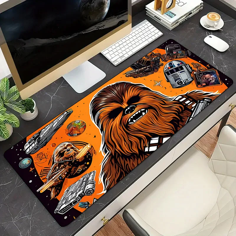 

Star Wars Chewbacca Mousepad Large Laptop PC Gaming Gamer Mouse Pad Keyboard Office Table Mat Luxury Deskmat XXL Anime Mouse Mat