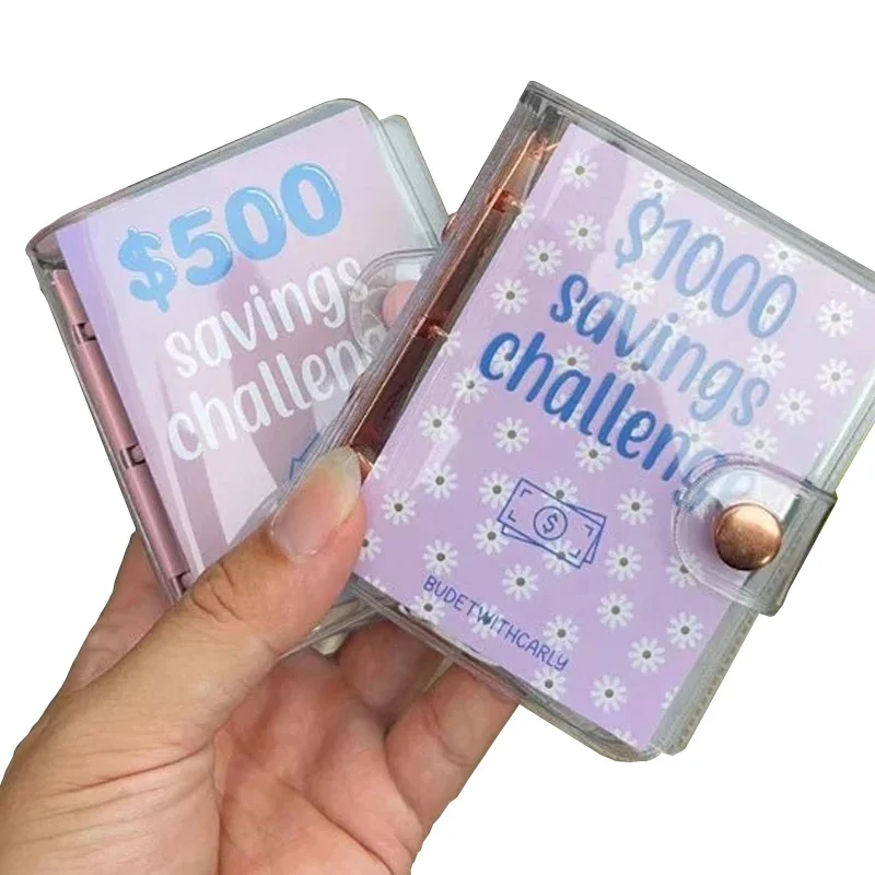 

Budget Planner Savings Challenge Budget Book Binder $150 300 500 1000 Notebook Binder Mini Saving Binder Money Challenge Binder