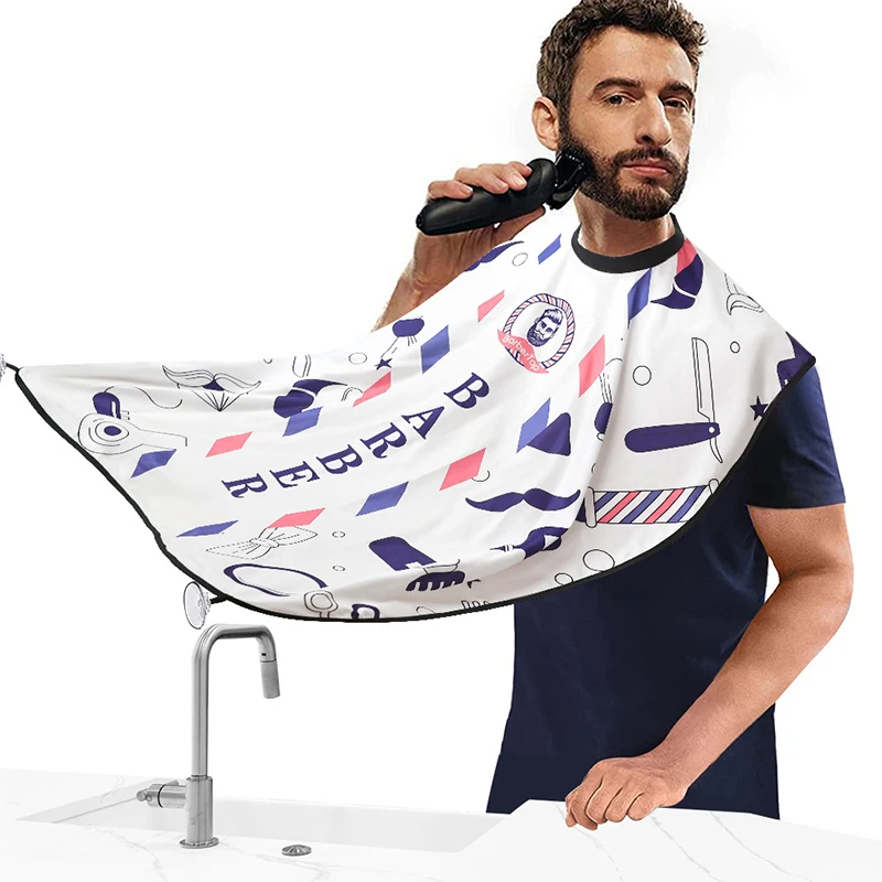 

Beard Catcher Bib Beard Apron Beard Catcher Men Shaving Trimming Waterproof Non-Stick Beard Cape Grooming Cloth With Suction Cup