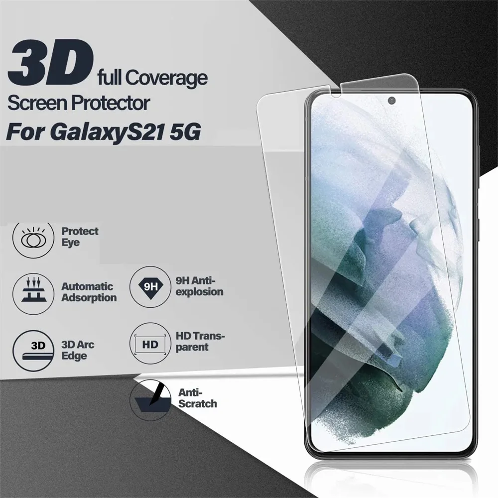 3-Pack Tempered Glass Screen Protector with Fingerprint Unlock