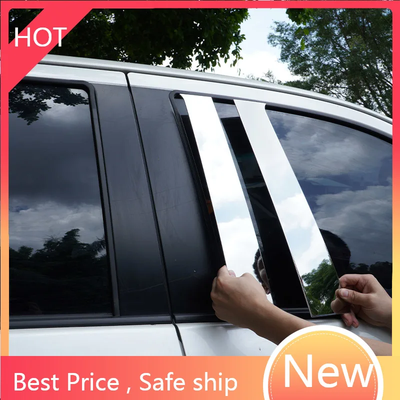 

For Toyota Hilux 2015-2021 Stainless Steel Window Center Column Bright Strip Center Column Cover Trim Strip Car Accessories f