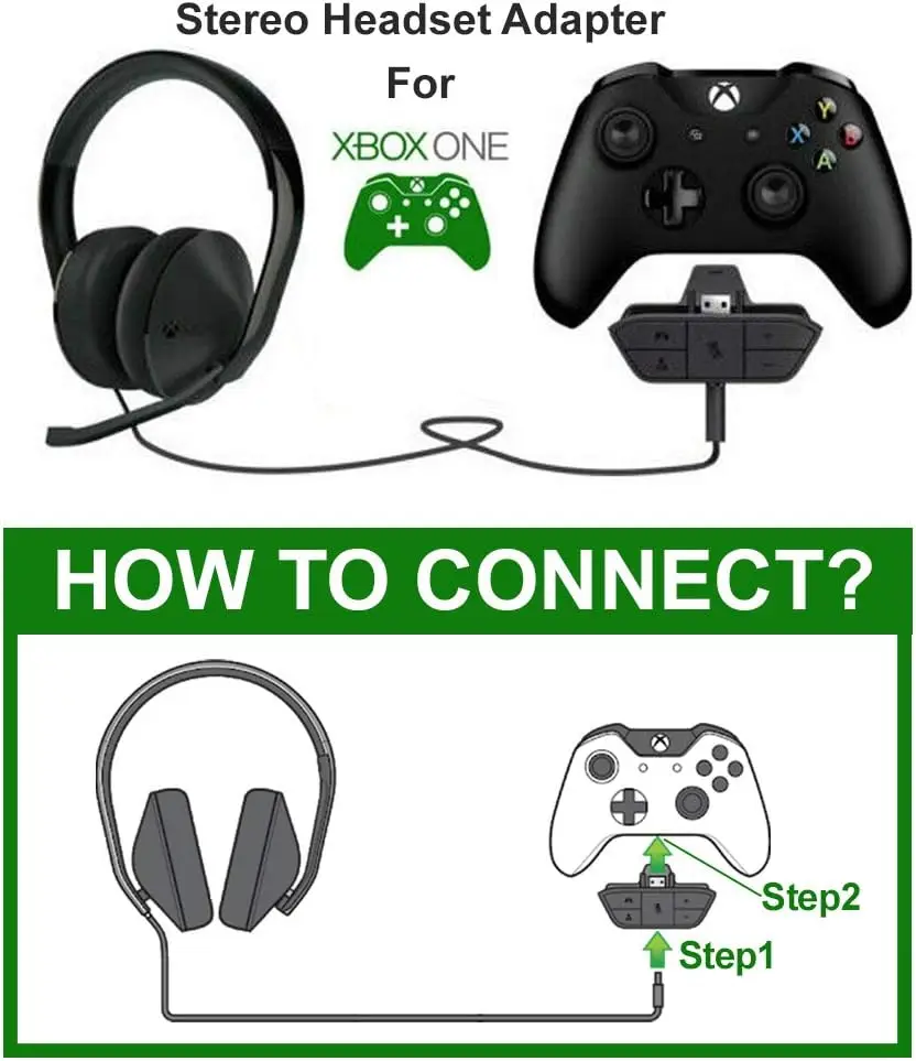 Adattatore Per Cuffie Xbox One Adattatore Per Gioco Audio Per Cuffie Stereo Per Controller Microsoft Xbox One