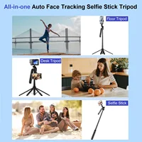 Auto Face Tracking Tripod 360° Rotation Mount 71" Motion Sensor Tripod Selfie Stick with Remote for Content Creators Vloggers - Image 6