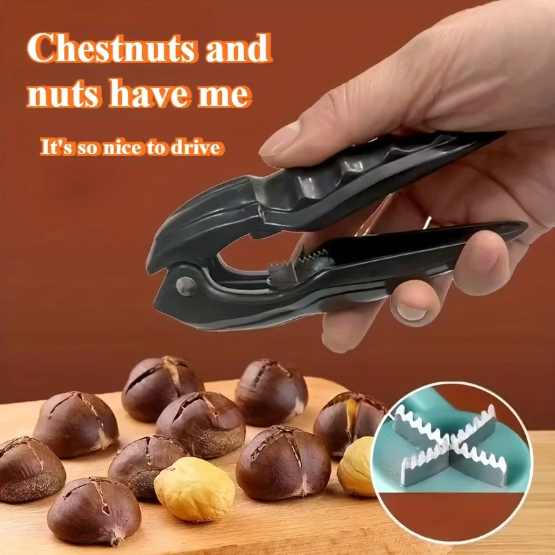 1PC Chestnut Peeler Chestnut Cross Cut Mouth Opener Nut Walnut Shears Chestnut Pliers Home Use Multifunctional Nutcracker