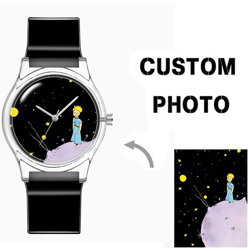 

Personalized Watch Gift Eco-friendly Plastic Band Japanese Quartz Movt Children's Wrist Watches CUSTOM