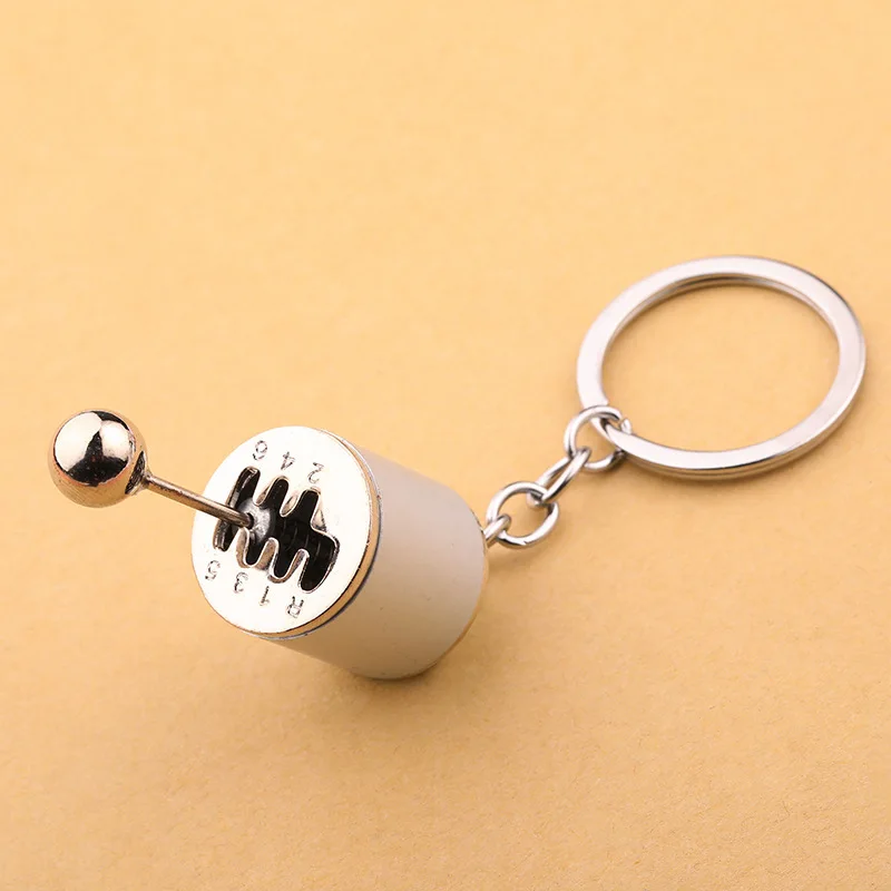 

Car Shift Keychain Car Pendants Six-Speed Manual Shift Gear Key Chain Gear Shift Manual Model Practice Toy Keyring Chain Gift
