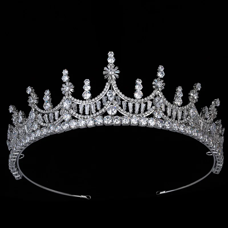 Diademi E Corona Hadiyana Vintage Gergods Accessori Per Capelli Da Sposa Gioielli Corona Alta Qualità Bc5703 Corona Principessa