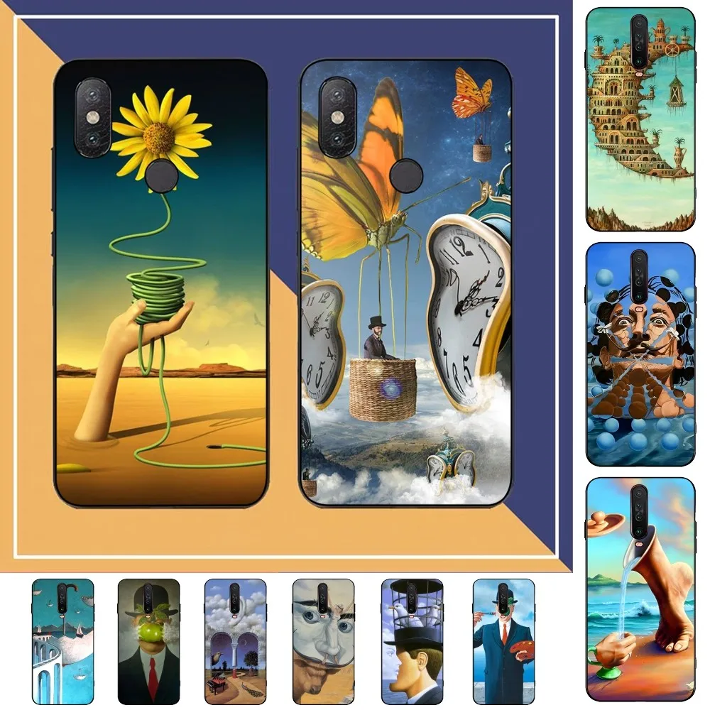 Custodia Per Telefono Salvador Dali Art Per Redmi Note 4X5 A 6 7 8 Pro T 9 Pro 9S 10 Pro 11 Pro 11S 11Epro Pocom3Pro