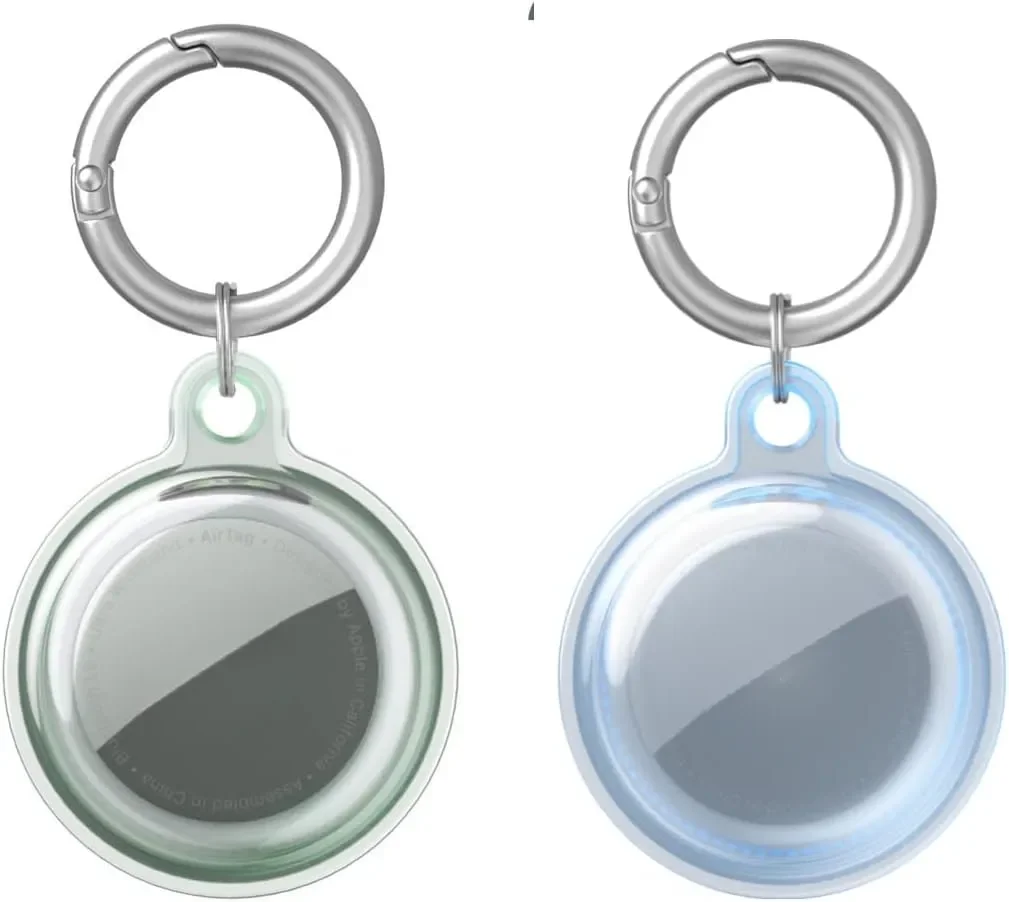 Waterproof Airtag Holder Keychain for Pet Collars and Key Rings