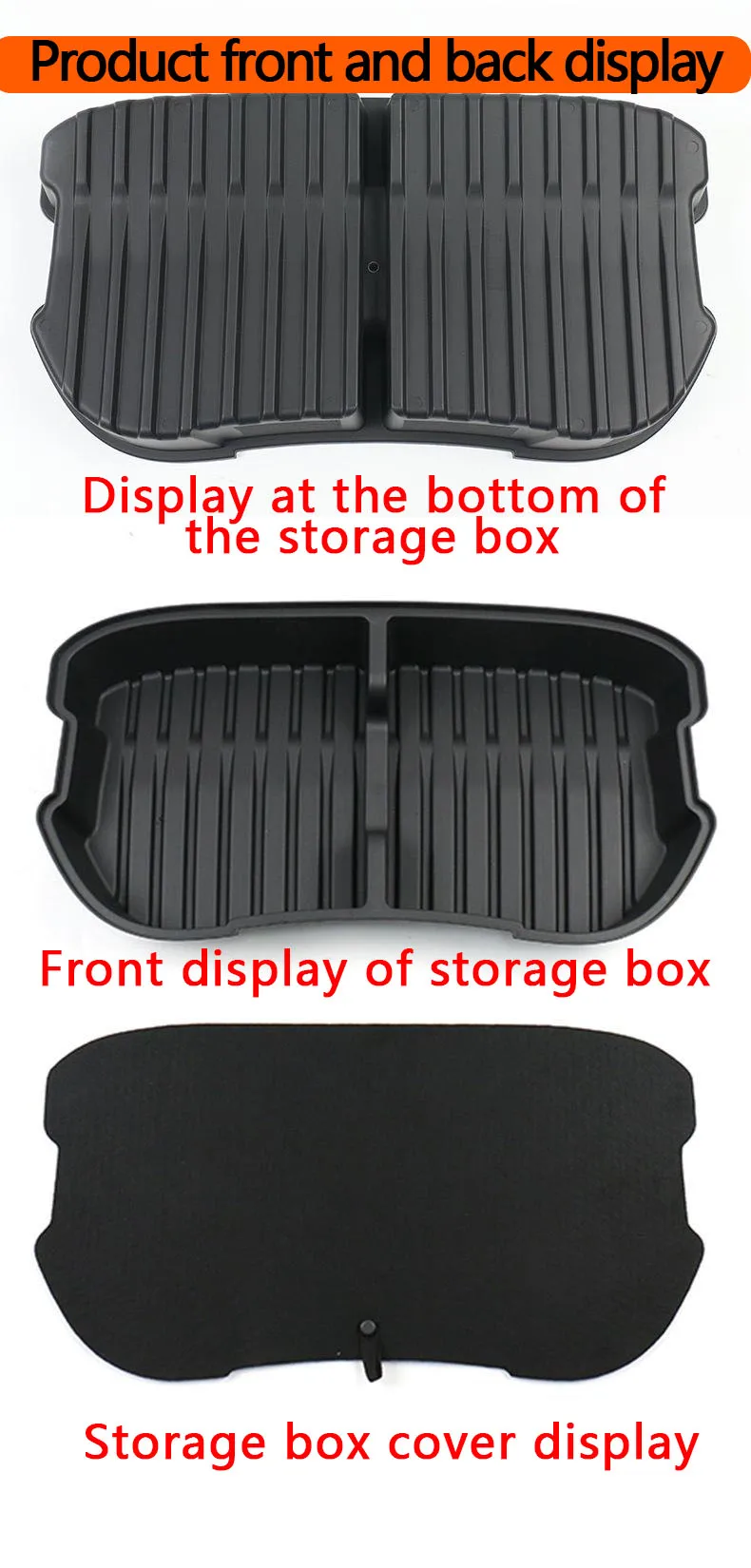 For Tesla New Model 3 Highland 2024 2025 Front Trunk Storage Box Front Organizer