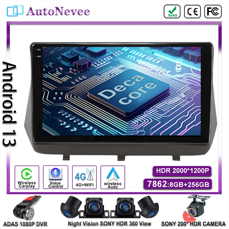 

Экран Android для MITSUBISHI SAVRIN I 2004-2012 DVD NO 2DIN Carplay Автомагнитола стерео Мультимедийный Автомобильный плеер GPS-навигация HDR
