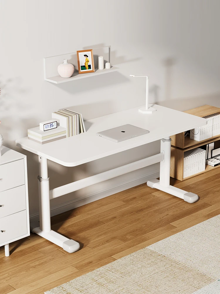 

study simple student home computer small-sized lifting solid wood writing desk
