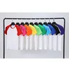 Sublimation Blank T-shirt Modal Raglan Solid Color Round Neck Short Sleeve Advertising Cultural Shirt Summer Clothing 4