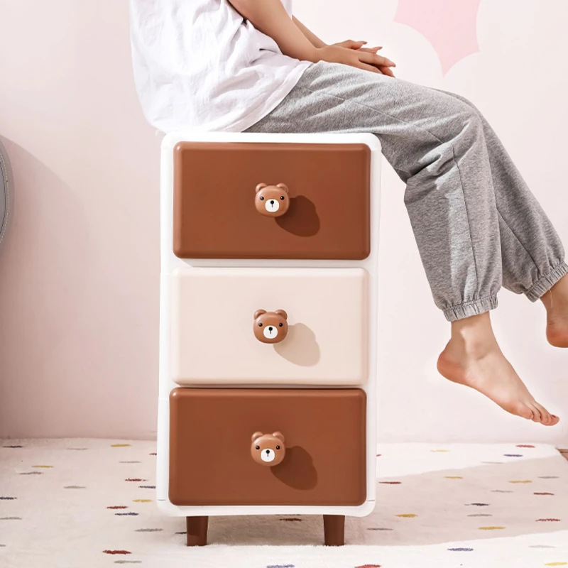 Cute Children Nightstands Nordic Pink Korean Children Nightstands Corner Cabinets Nachtkastje Kids Bedroom Furniture YN50CN