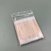 300PCS Short Wood Handle Small Pointed Tip Head Cotton Swab Eyebrow Tattoo Beauty Makeup Color Nail Seam Dedicated Dirty Picking 4