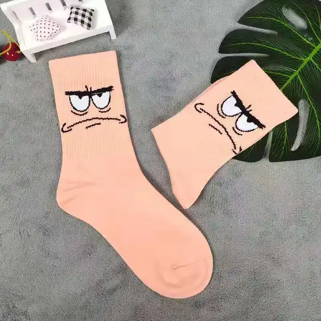 SpongeBob Squidward Tentacles Patrick Star Crab boss Plankton  cartoon Adult tube socks Cosplay Children Christmas Gifts sock 15