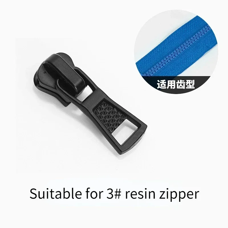 5 Pcs 3#/5# Zipper Sliders Auto Lock Metal Matte Black Zipper Sliders for Metal/nylon/resin Zippers Home DIY Sewing Supplies