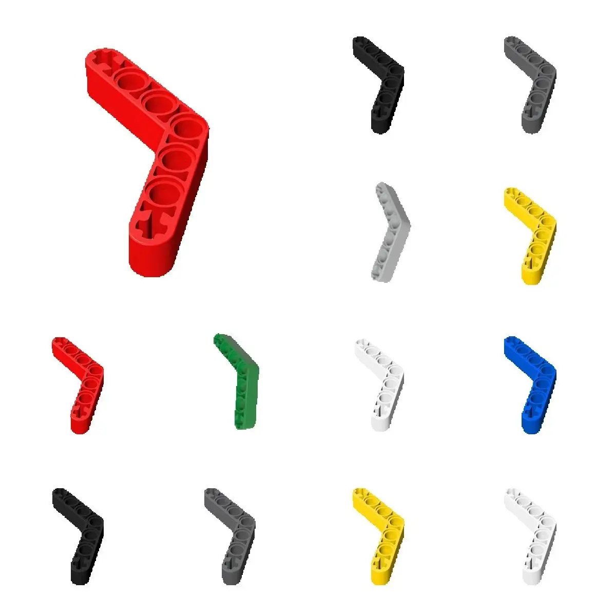 10 Stück 32348 Modifizierte gebogene dicke 1 x 7 Bausteine, Sammlerstücke, modulare GBC-Spielzeuge für technische MOC-kompatible Bausteine