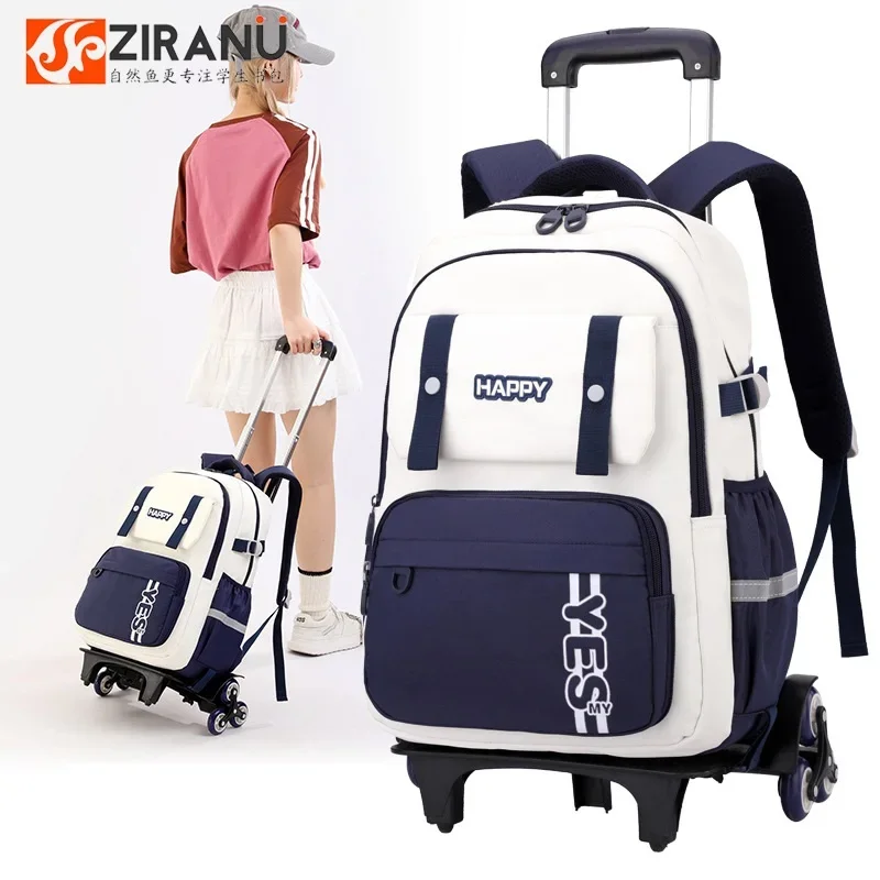 New Vuelta Al Cole Material Escolar Trolley Okul Çantası Erkek Mochila Niña Infantil Rolling Sac Ecole Fille Bookbags Zaino Uomo 1