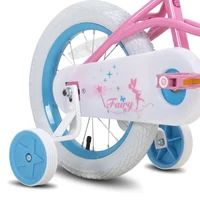 YSTAR-Vélo nickel é à chaîne pour filles, pour tout-petits de 2 à 9 ans, avec roues d'entraînement, frein à main et panier 3
