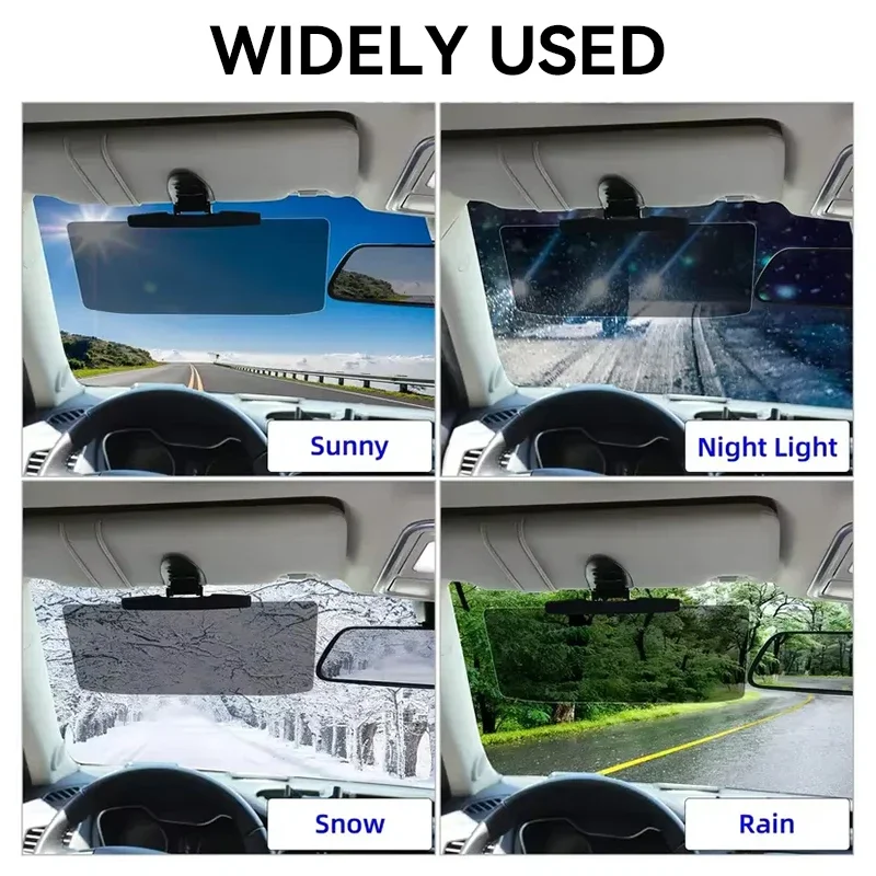 Car Mounted Anti Glare Mirror Anti UV Strong Light Vehicle Sunshade Car Anti-glare Sunshade For Day And Night Dazzling Goggle