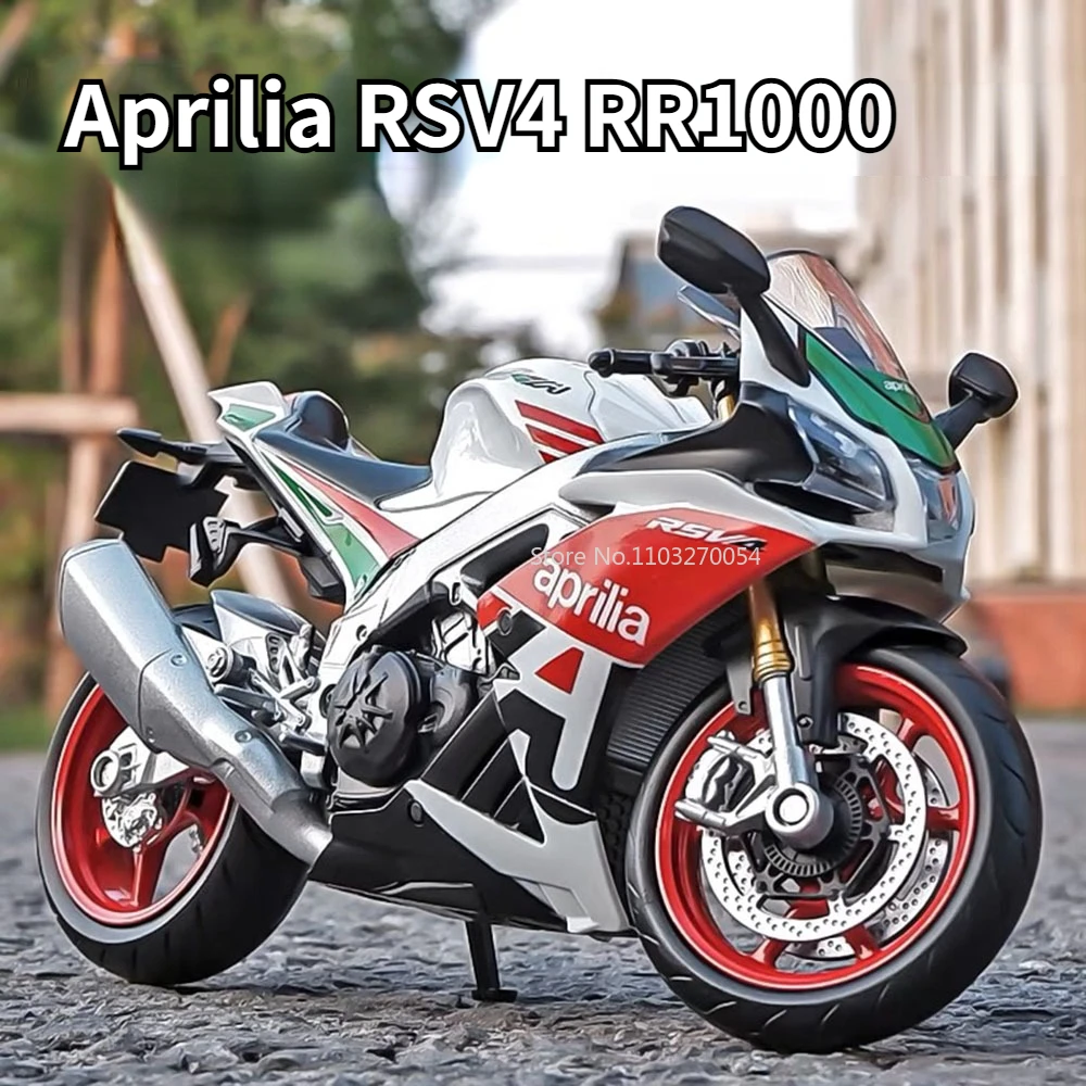 

1/12 Aprilia RSV4 RR1000 Alloy Motorcycle Model Toy Car Diecast Metal High Simulation Heavy Motorbike ModelsCollectible Boy Gift