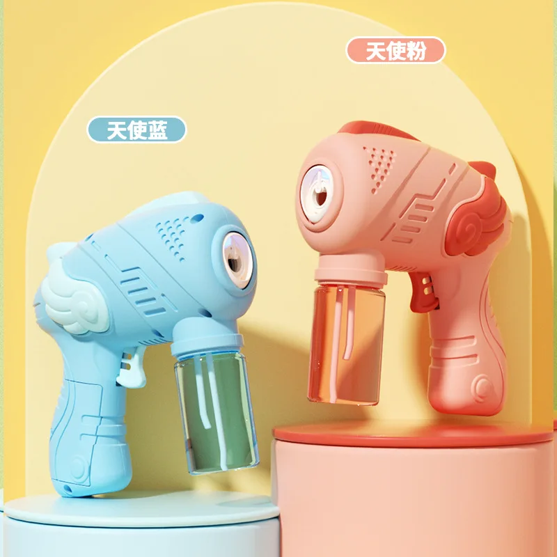 

Single-hole Angel Bubble Machine Automatic Light Blowing Bubble Children's Toys