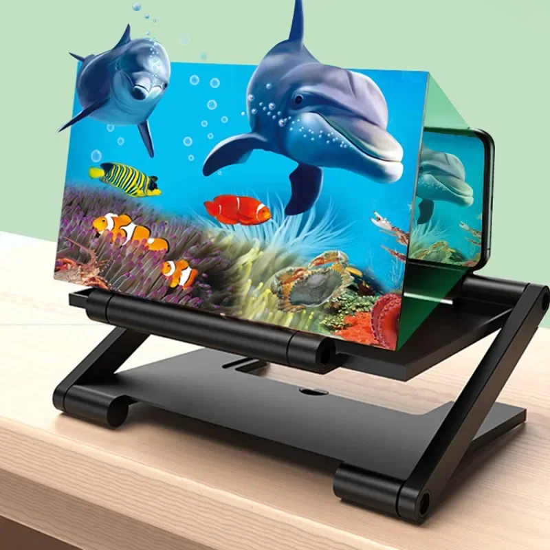 10 inch 3D Screen Amplifier Mobile Phone Screen Video Magnifier HD Expander Projector Smart phone Display Magnifying Bracket phone screen amplifier
