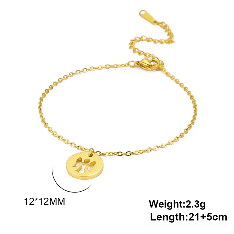 Trendy Edelstahl Fußkettchen Fuß Armband Gold Farbe Lotus Blume Kette Fußkettchen für Frauen Armband am bein Schmuck Geschenke – Detail 15