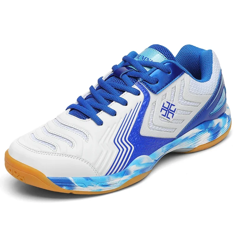 2025 New Professional Table Tennis Shoes Men Women Anti Slip Badmintons for Couples Blue Red Light Weight Badminton Sneakers 2