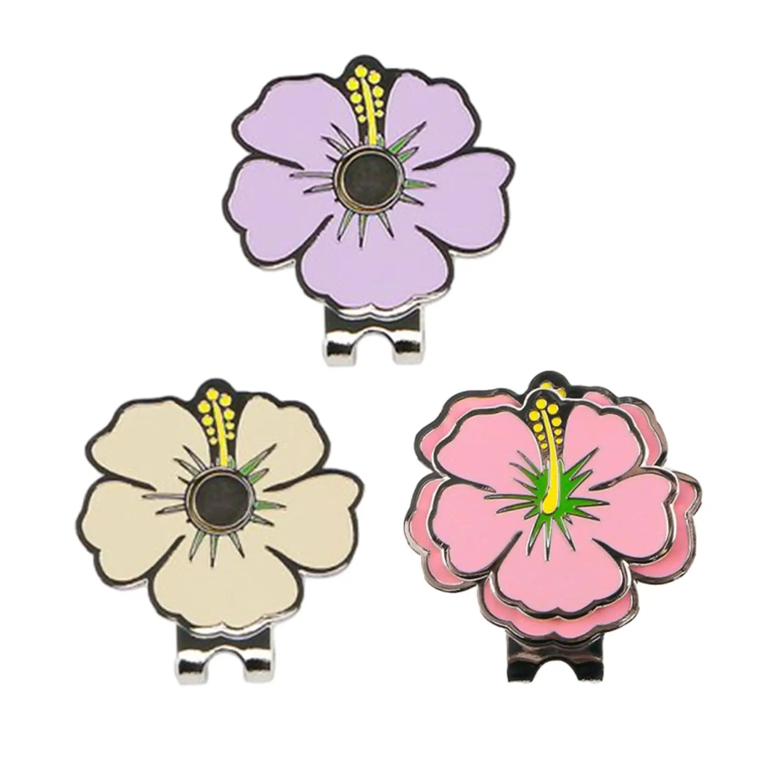 

Flower Golf Ball Marker Novelty Golf Cap Clip Golf Training Aid Golfer Gift