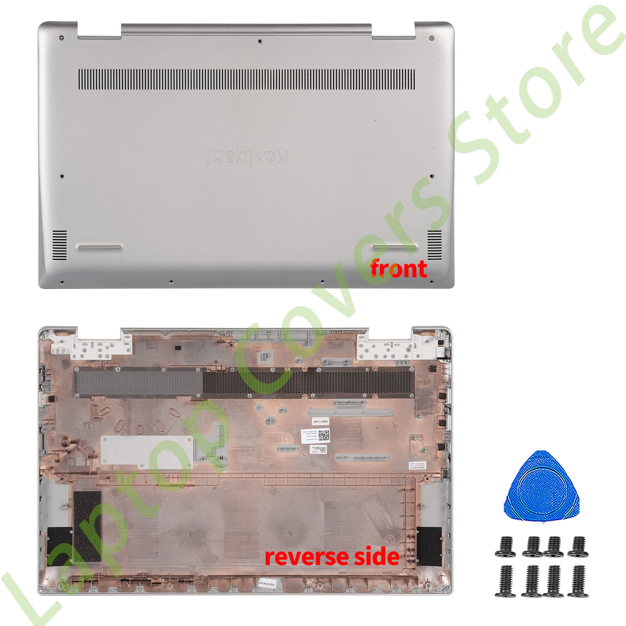 Inspiron 15 5590 5598 P88F LCD 뒷면 커버 베젤 하단 경첩 뚜껑 상단 하우징 케이스 교체 15.6 인치 용 새 커버